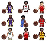 (9 Pezzi)Basket Minifigures Pallacanestro Star Serie Mini-Figurine Set Calendario dell'Avvento Giocattolo da Collezione Figures Creative Idea Regalo Playset Compatibile con ...