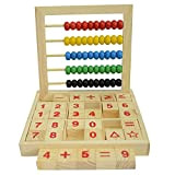 Abaco con perline colorate in legno, giocattolo educativo per bambini, per contare, per matematica