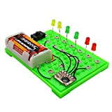 AchidistviQ Kit di montaggio elettronico, progetti di esperimento scientifico fai da te giocattoli STEM con torcia elettrica per studenti adolescenti ...