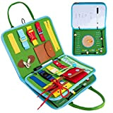Achiyway Busy Board per Bambini, Giochi Montessori con Lavagna, Giochi Educativi per 3 4 5 Anni , con Lavagnette, Fibbie, ...