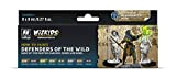 Acrylicos Vallejo WizKids Defenders of The Wild 080255 - Set di colori, 8 x 8 ml, 8 ml (confezione da ...