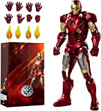 Action figure da collezione di Iron Man MK VII in scala 1:10, deluxe, in occasione del X anniversario