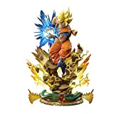 Action Figure Dragon Ball Kamehameha Posizione di Lotta Kakarotto Super Saiyan Scena Modello di Animazione Modello Statua Character Decoration Action ...