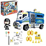 ACTION HEROES S.W.A.T. Truck, Camion della polizia, con molti accessori, 1 personaggio, per bambini e bambine dai 4 anni, Famosa ...