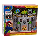 ACtoy Super Mario Castello Deluxe di Broswer con Poster Scena e incluso Personaggio Browser Omaggio Portachiave Super Mario o Luigi ...
