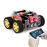 Adeept AWR 4WD WiFi Smart Robot Car Kit per Raspberry Pi 4/3 Modello B +/B/2B, Kit robot fai da te ...