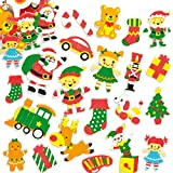 Adesivi in Gommapiuma Laboratorio di Babbo Natale Baker Ross (confezione da 1)- Artigianato e progetti artistici natalizi per bambini , ...