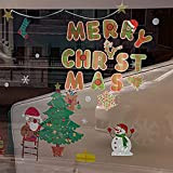 Adesivi natalizi, decalcomania di Natale durevole Carta di carta fiocco di Facile da usare Squisito per la festa per la ...