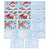 Adesivi natalizi, materiale in PVC da 11,4 pollici 14 adesivi Vetrofanie natalizie per vetri per finestre