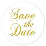 Adorebynat Party Decorations - EU Save the Date Sticker - Oro aggancio di cerimonia nuziale della carta dell'invito di Envelope ...