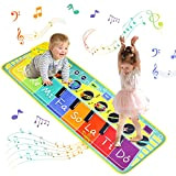 AGAKY Tappetino Musicale,Tappeto Musicale Bambini con 8 Tasti e 8 Strumenti,Tappetino per Pianoforte Tappetino da Ballo per Giocattoli Educativi per ...