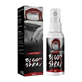 Ainichi Halloween Spray Sangue Finto, Spray per Trucco Lavabile Effetto Realistico Splatter di Sangue Colore Rosso Scuro Sangue Liquido Riutilizzabile ...