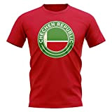 Airosportswear Chechen Republic Football Badge T-Shirt (Red)