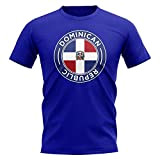Airosportswear Dominican Republic Football Badge T-Shirt (Royal)