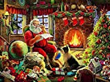 AJleil Puzzle 1000 Pezzi Pittura della Decorazione del Regalo di Natale del Babbo Natale Puzzle 1000 Pezzi clementoni Puzzle educativi ...