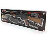 AK90 Mitra Mitragliatrice d'assalto fucile giocattolo con DARDI e PALLINI da 6mm per bambini con torcia led e mirino h.22x76x7 ...