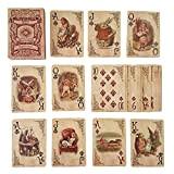 Alice nel paese delle meraviglie- Carte da gioco- Set completo- Perfetto per regali, giochi, decorazioni, forniture per feste e decorazioni ...