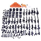 ALLESOK Accessori Militari Set di Armi per Soldati della Polizia SWAT Team Mini Figures, COMPATIBILI con Lego
