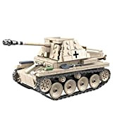ALLESOK Kit di costruzione di carri armati militari, 608 pezzi Weasel III anti-carro armato militare costruzione set per bambini e ...
