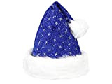 Alsino Cappello da Babbo Natale con PON PON e Bordo in Felpa (wm-02) Blu Bianco per Adulti Uomo Donna