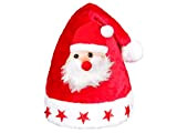 Alsino Cappello da Babbo Natale per Bambini a Luci LED rossi con Pon Pon e Peluche di Babbo Natale (wm-46) ...
