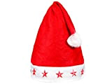 Alsino Set di 12 Cappelli da Babbo Natale per Bambini a Luci LED Rossi con PON PON (wm-14) Rosso Bianco ...