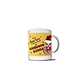 Altra Marca Tazza Breakfast Natalizia Personalizzata Mug Prima Colazione Caro Babbo Natale. (Oro, Manico Standard)