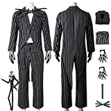 Amalon The Nightmare Before Christmas Jack Skellington Costume Cosplay Outfit Movie Sally Dress Uniform Set completo Halloween Carnival Party Dress ...
