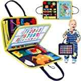AMAYGA Busy Board per Bambini 3 Strati , Giochi Montessori 1 Anno, Pannello Sensoriale Bambini Montessori Tavola Busy Board per ...