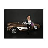 American Diorama - Auto in Miniatura da Collezione, 38192, Nero/Bianco