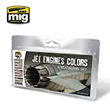 Ammo Mig: 7445 Jet Engines Colors Weathering Set (4x17ml+2x35ml)