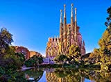 Amnogu Puzzle per Adulti Chiesa della Sagrada Familia Antoni Gaudí Barcellona Spagna 1000 Pezzi