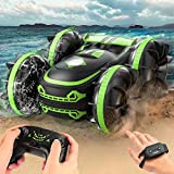 Amphibious Remote Control Car Toy, 360° Rotatable Waterproof RC Stunt Car with Gesture Sensor 2.4GHz Outdoor Remote Control 4WD Off-Road ...