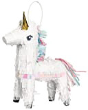 Amscan 242126 - Mini Pinata Magical Unicorn, multicolore, 19x14.6 cm