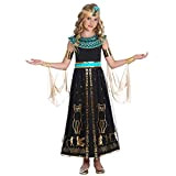 amscan 9905037 - Costume da donna egiziano con Cleopatra per la settimana, 8-10 anni, colore: Turchese