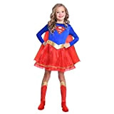 amscan, 9906076, Costume classico da supergirl per Halloween, età 8-10 anni