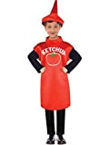 amscan 9908180 - Costume da ketchup per bambini, unisex, per bambini, multicolore