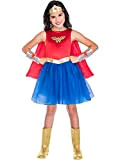 amscan 9908396 Wonder Woman Costume, Bambine, Blu, Rosso, Età: 3-4 anni