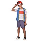 Amscan 9908894 - Costume ufficiale da ketchum in cenere con licenza Pokemon (8-10 anni)