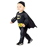 amscan 9909319 - Costume ufficiale della Warner Bros, con licenza Batman per bambini, da 2 a 3 anni, colore: Nero