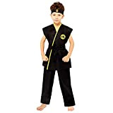 amscan 9912052 - Costume Cobra Kai Gi per bambini, 4-6 anni, nero