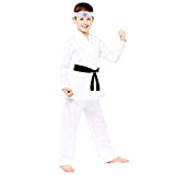amscan 9912062 - Costume da Karate Miyagi Do 8-10 anni, bianco