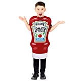 amscan 9913346 - Costume ufficiale Heinz Ketchup, per bambini, 3-7 anni