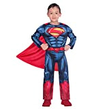 amscan-Costume classico di Superman-Età 6-8 anni, Blu, 9906071