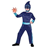 amscan - Costume per bambini PJ Masks Nacht-Ninja, tuta, copricapo con maschera per gli occhi, accessorio giocattolo, eroi