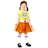 amscan - Costume ufficiale Nickelodeon Spongebob da bambina, 3-12 anni