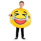 amscan- Smiley Gonfiabile Costume Bambino, Multicolore, Taglia Unica, 9903634