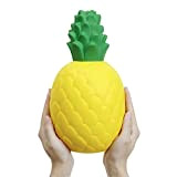 ANBOOR Squishies Jumbo Ananas A lenta Crescita Kawaii Soft Giant Fruit Squishies Giocattolo Antistress per Bambini Adulti