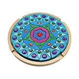 Andreu Toys- Color Legno Tinta Unita Mandala Puzzle, Multicolore, único, ZY20210426