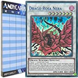 Andycards Yu-Gi-Oh! - DRAGO ROSA NERA - Ultra Rara Blu LDS2-IT110 in ITALIANO + Segnapunti